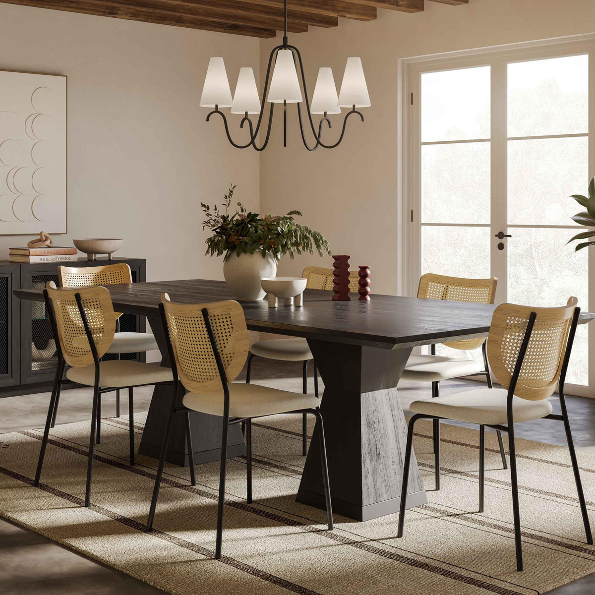 Nolan 98" Wood Rectangular Dining Table - Image 9