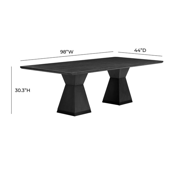 Nolan 98" Wood Rectangular Dining Table - Image 10