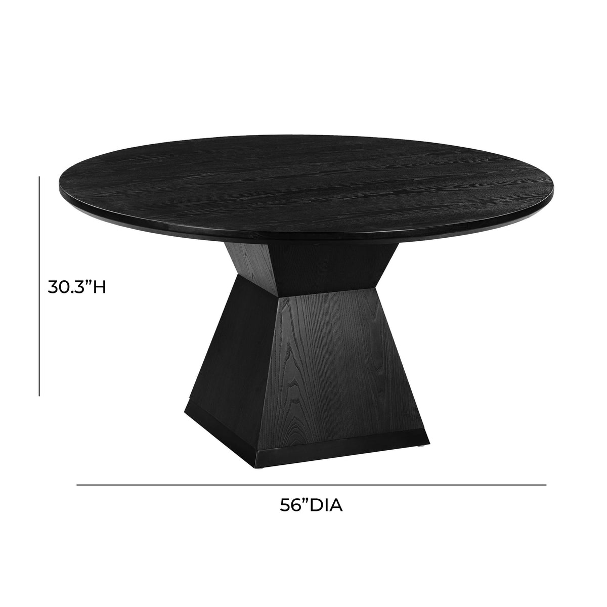 Nolan 56" Wood Round Dining Table - Image 8