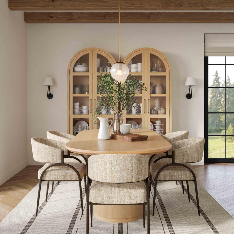 Marlow 102" Wood Oval Dining Table - Image 2