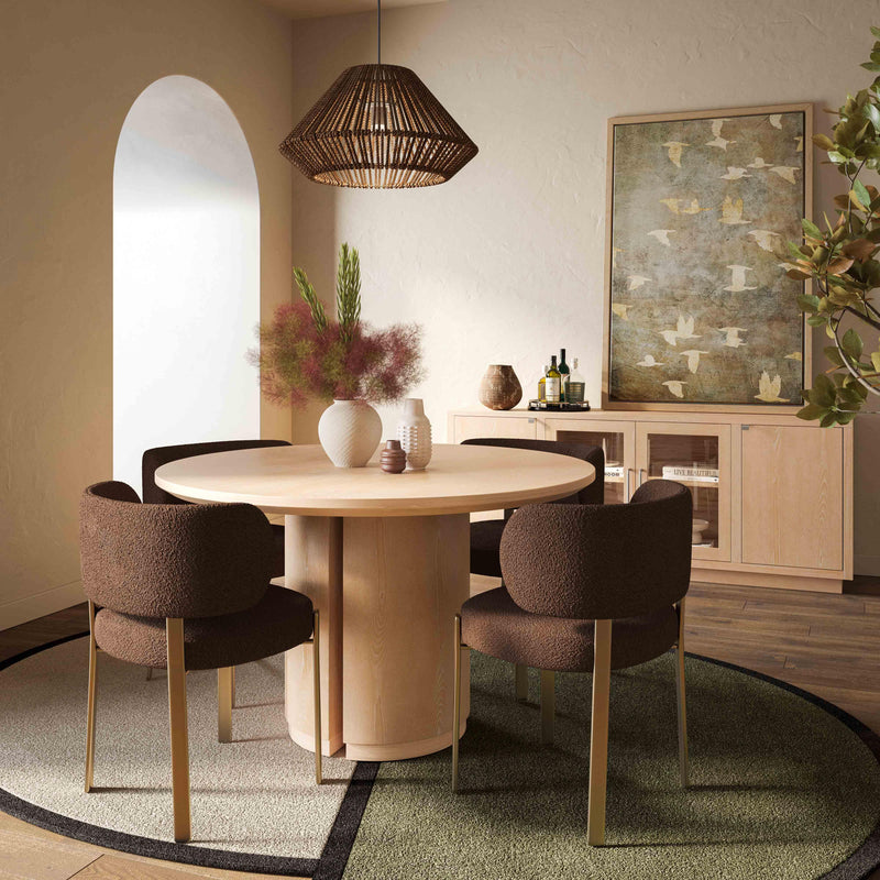 Marlow 48" Wood Round Dining Table - Image 2