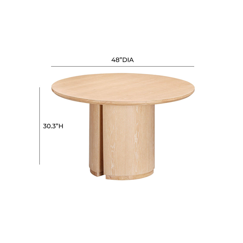 Marlow 48" Wood Round Dining Table - Image 6