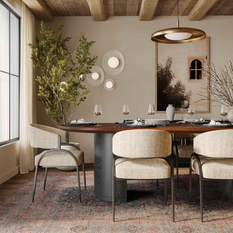 Marlow 102" Wood Oval Dining Table - Image 17