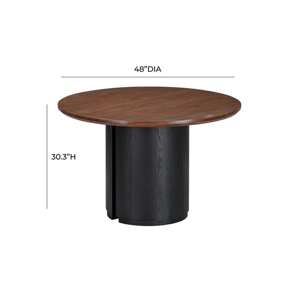 Marlow 48" Wood Round Dining Table - Image 11