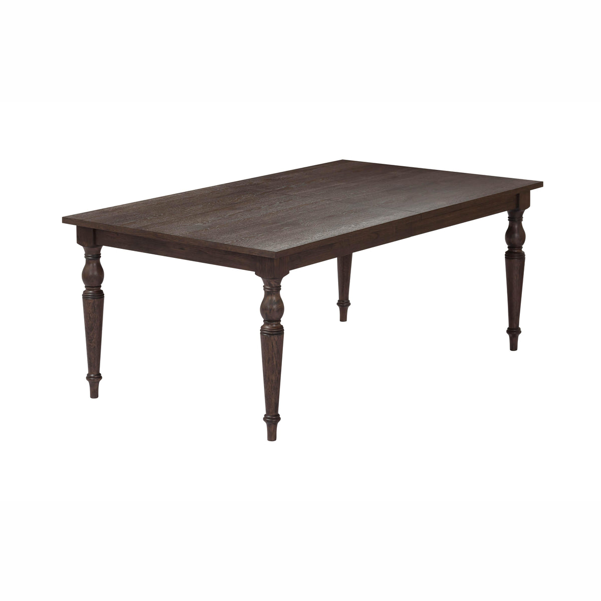 Mila 74" 114" Dark Brown Extendable Rectangular Dining Table