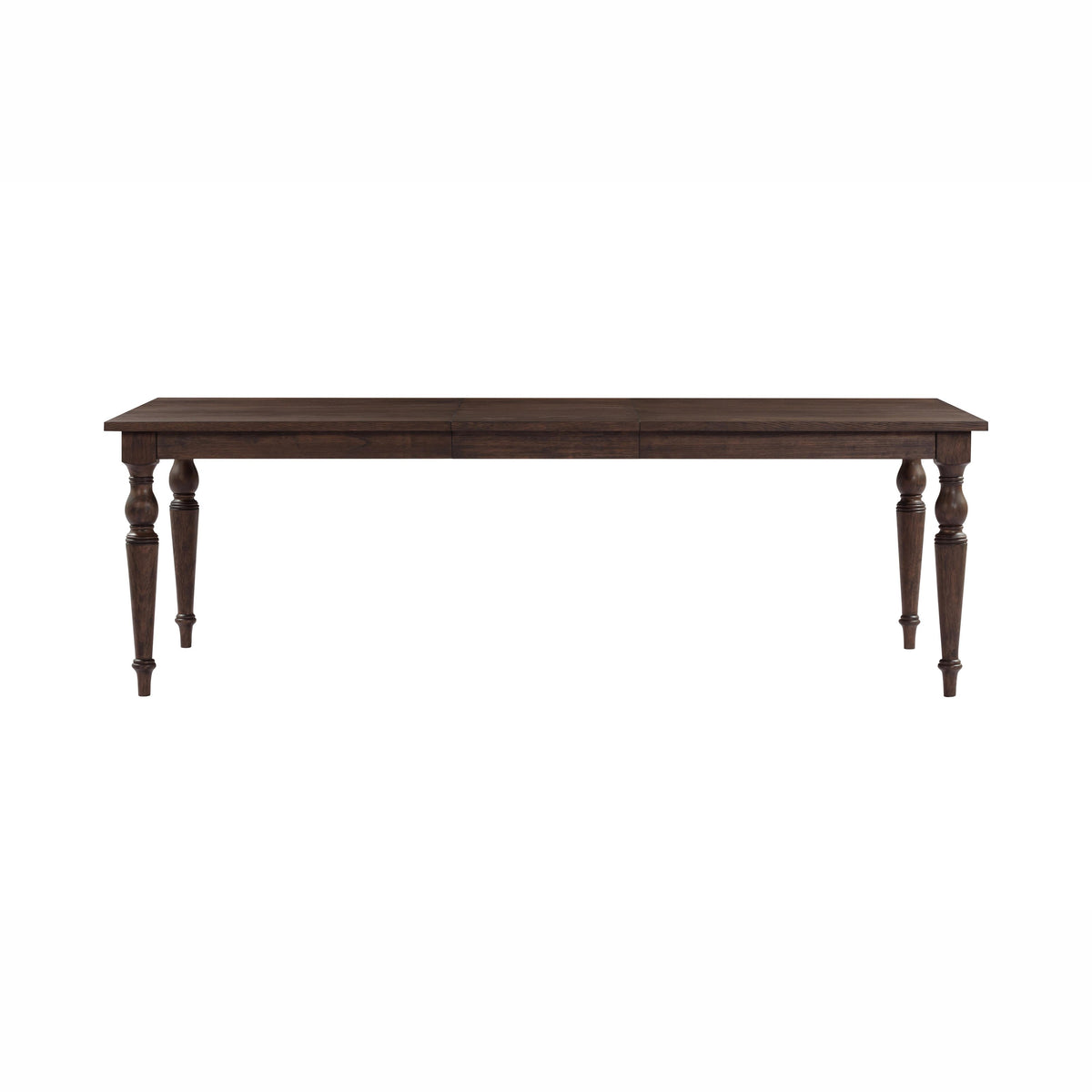 Mila 74" 114" Dark Brown Extendable Rectangular Dining Table - Image 3