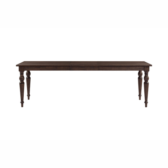 Mila 74" 114" Dark Brown Extendable Rectangular Dining Table - Image 3