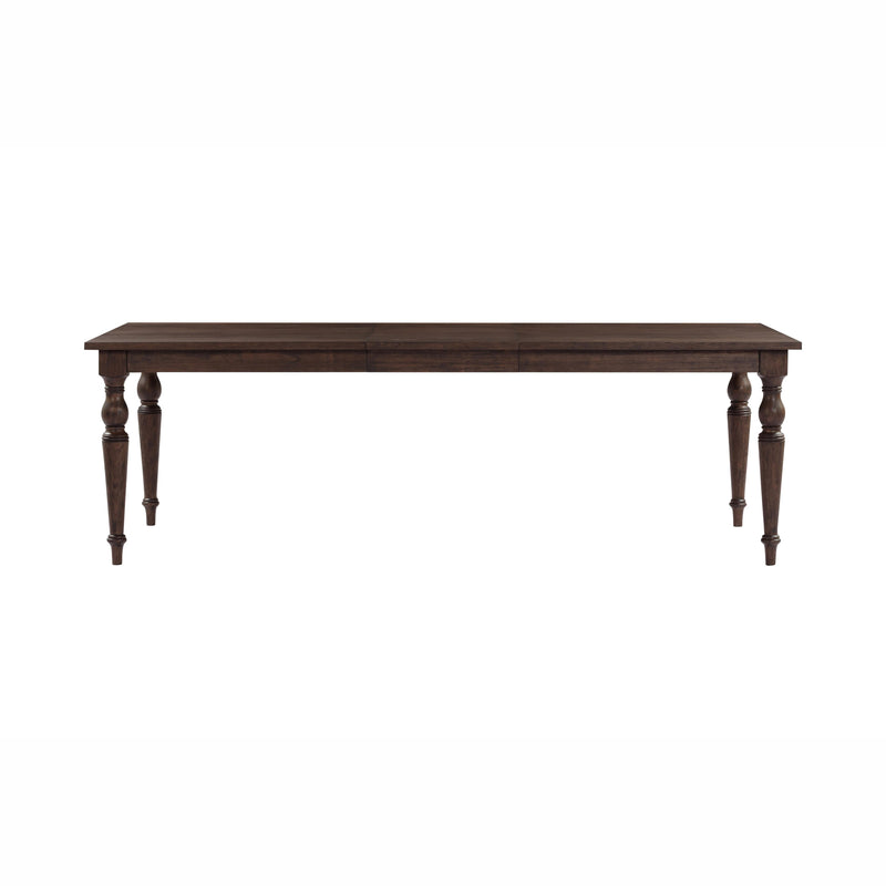Mila 74" 114" Dark Brown Extendable Rectangular Dining Table - Image 3