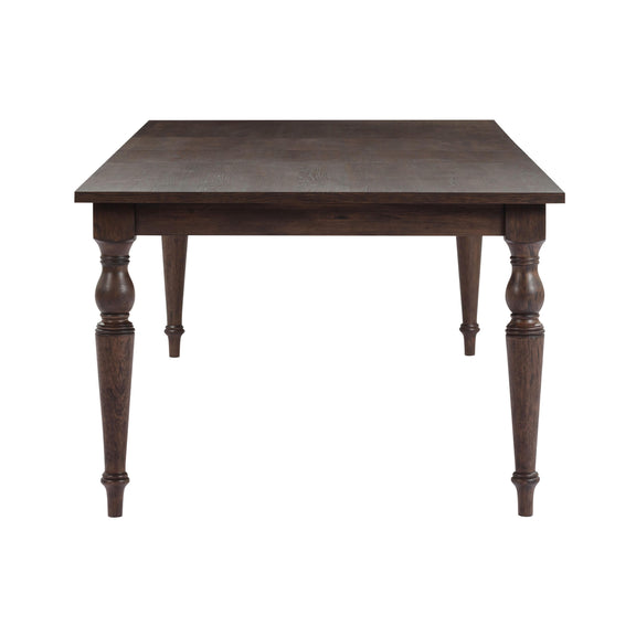 Mila 74" 114" Dark Brown Extendable Rectangular Dining Table - Image 4