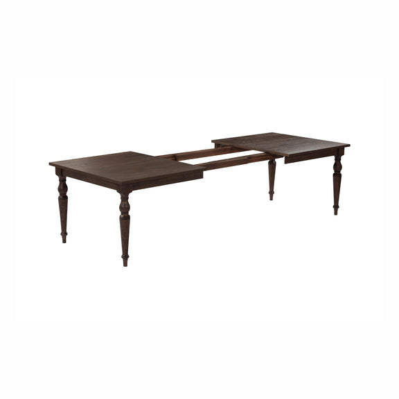 Mila 74" 114" Dark Brown Extendable Rectangular Dining Table - Image 5