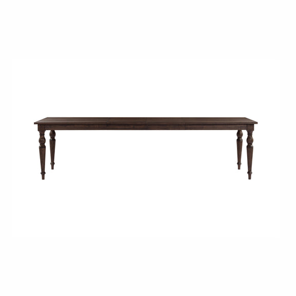Mila 74" 114" Dark Brown Extendable Rectangular Dining Table - Image 6