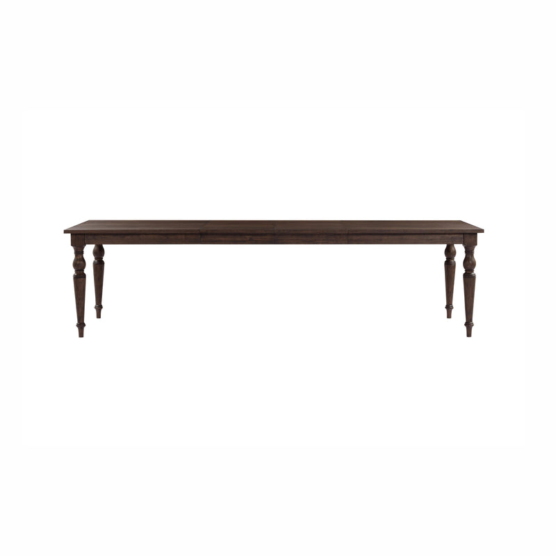 Mila 74" 114" Dark Brown Extendable Rectangular Dining Table - Image 6