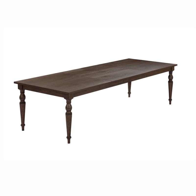 Mila 74" 114" Dark Brown Extendable Rectangular Dining Table - Image 7