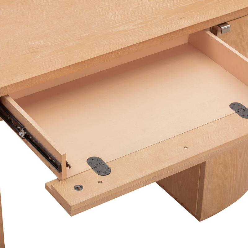 Marlow 64" Wood Executive Desk With Storage - Image 9