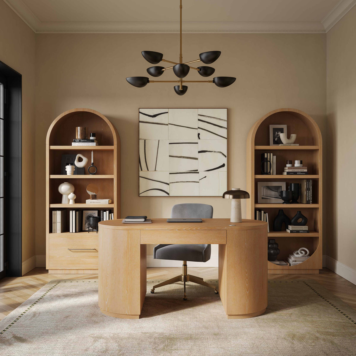 Marlow Wood Bookcase - Image 10