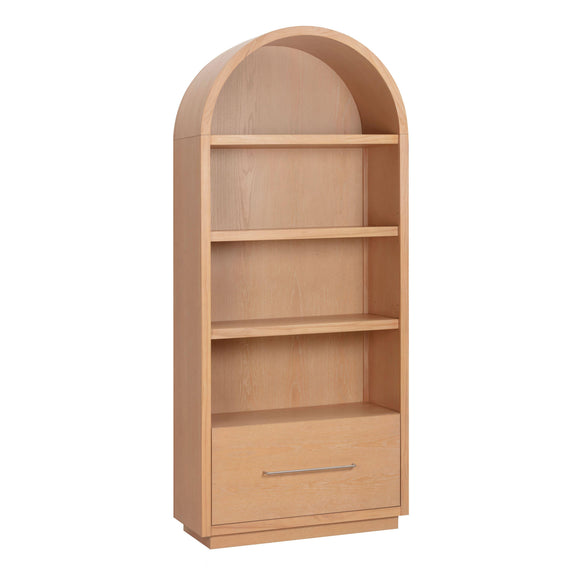 Marlow Wood Bookcase With File Drawer - Image 3