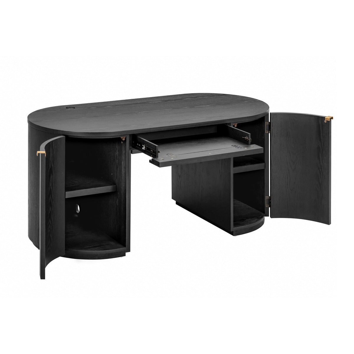 Marlow 64" Wood Executive Desk With Storage - Image 17
