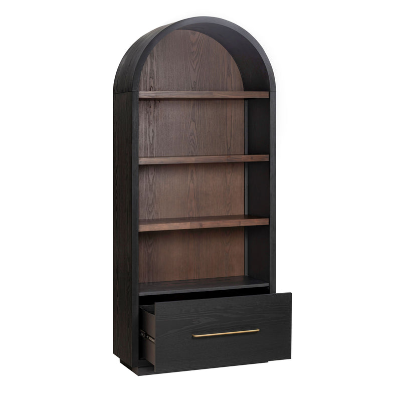 Marlow Wood Bookcase With File Drawer - Image 16