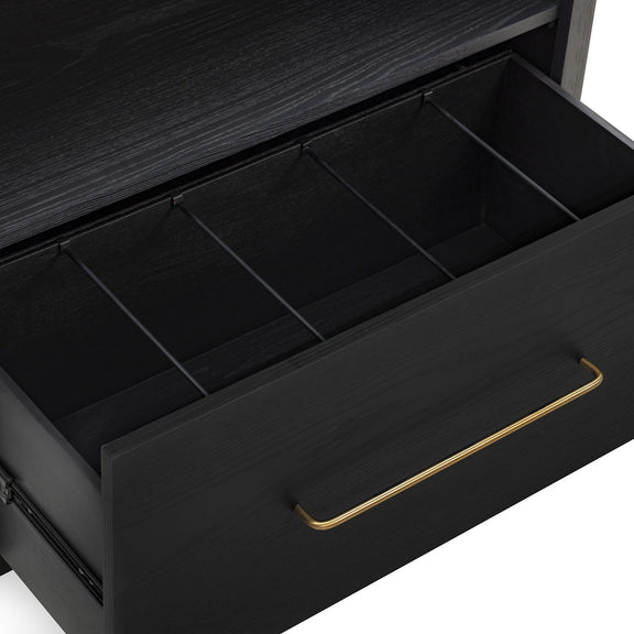 Marlow Wood Bookcase With File Drawer - Image 18