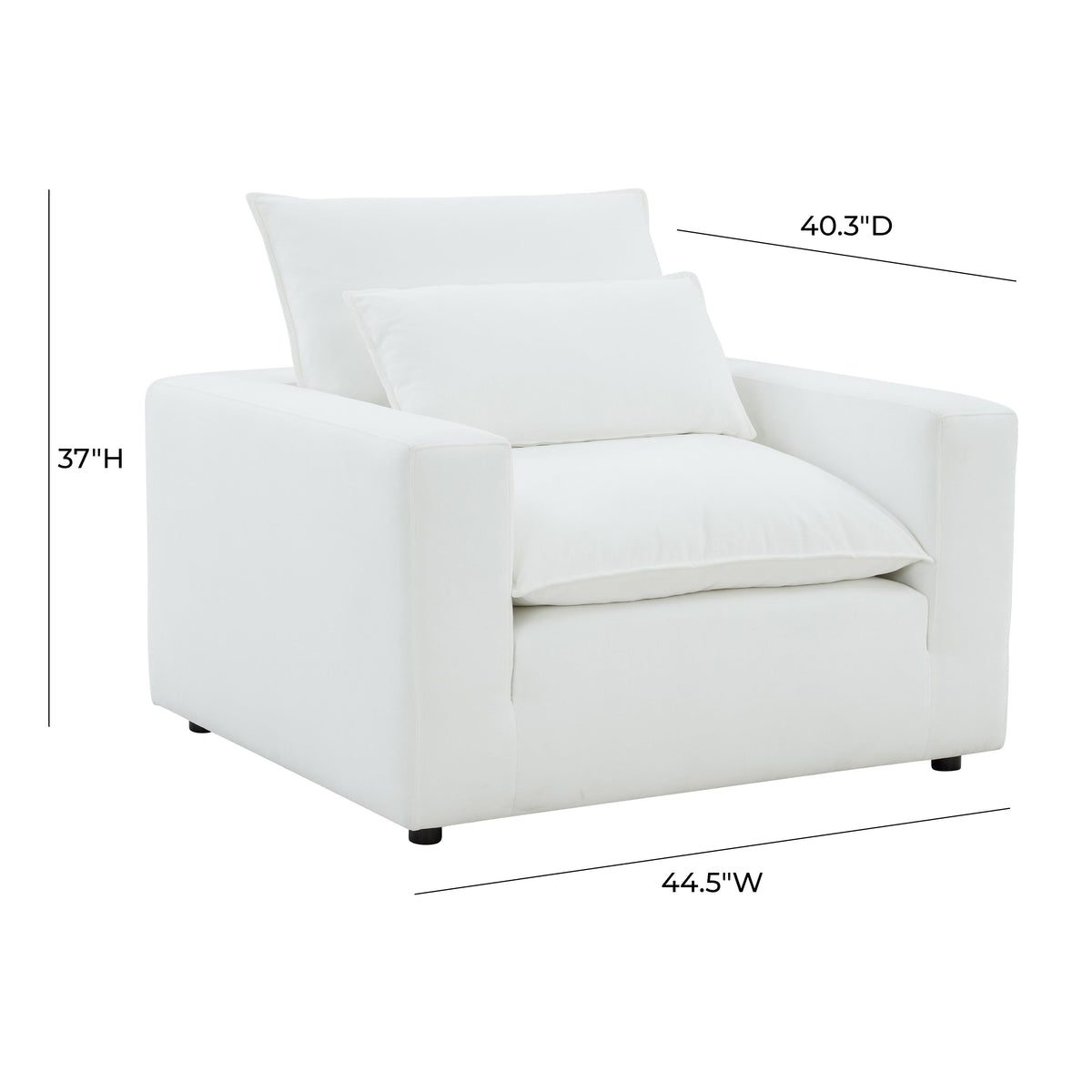 Cali Performance Fabric Armchair - Image 10