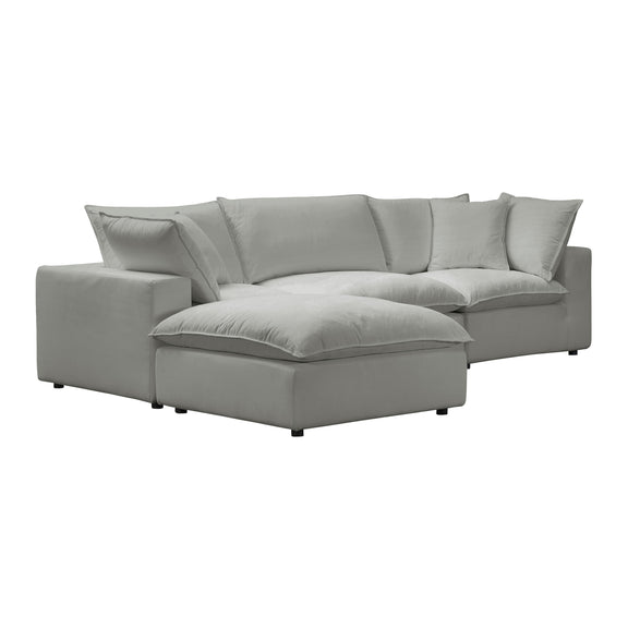 Cali 4 Piece Performance Fabric Modular Sectional - Image 4