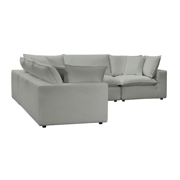 Cali 5 Piece Performance Fabric Modular L Sectional