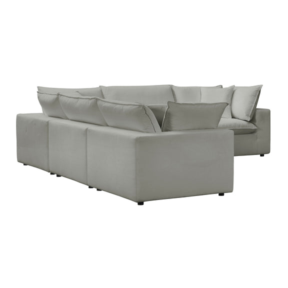 Cali 5 Piece Performance Fabric Modular L Sectional - Image 3