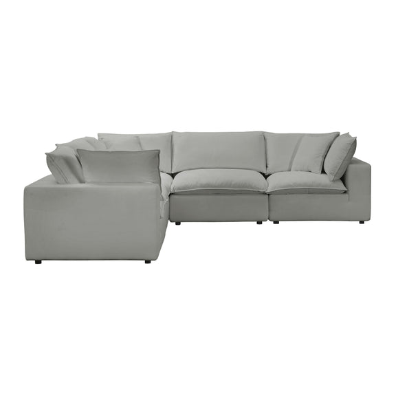 Cali 5 Piece Performance Fabric Modular L Sectional - Image 4