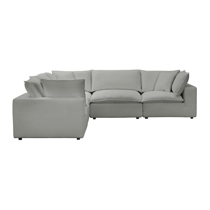 Cali 5 Piece Performance Fabric Modular L Sectional - Image 4
