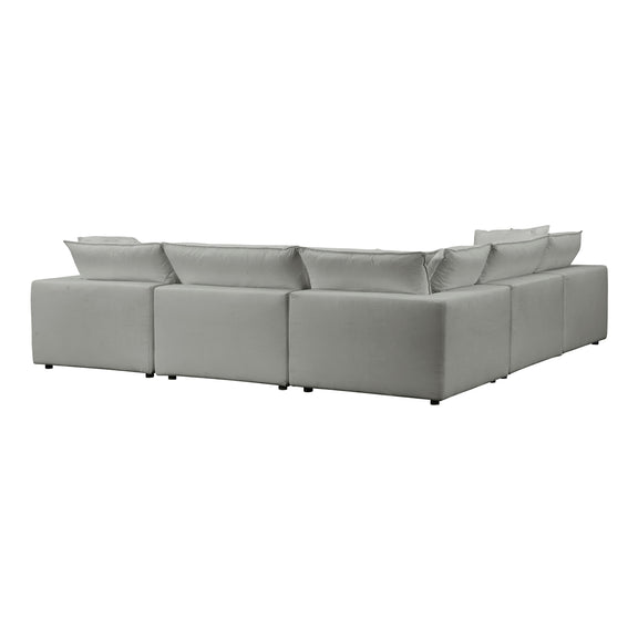 Cali 5 Piece Performance Fabric Modular L Sectional - Image 5