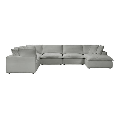 Cali 7 Piece Performance Fabric Modular Large Chaise Sectional