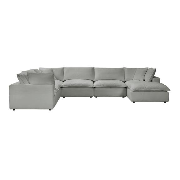 Cali 7 Piece Performance Fabric Modular Large Chaise Sectional