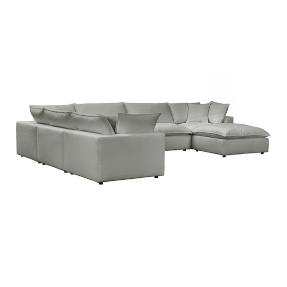Cali 7 Piece Performance Fabric Modular Large Chaise Sectional - Image 4