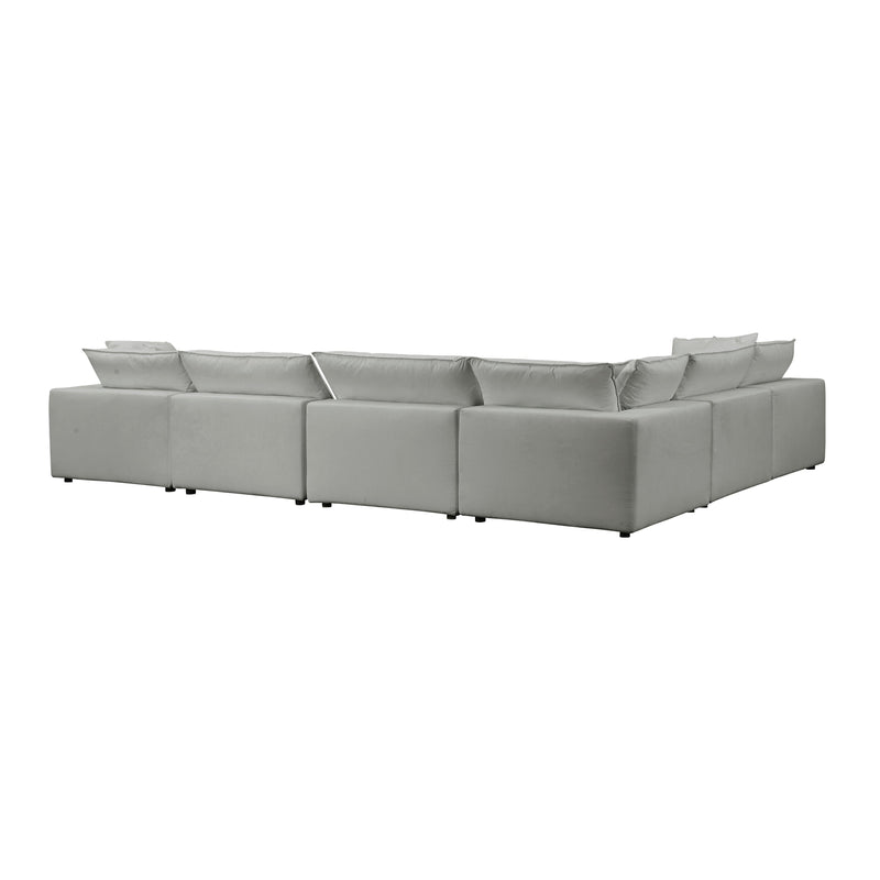 Cali 7 Piece Performance Fabric Modular Large Chaise Sectional - Image 5