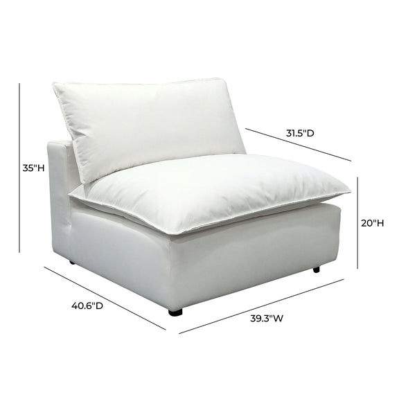 Cali Performance Fabric Modular Armless Chair - Image 15