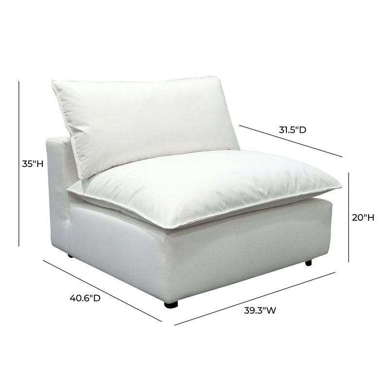 Cali Performance Fabric Modular Armless Chair - Image 15