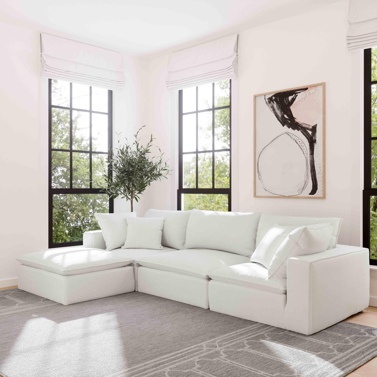 Cali Performance Fabric Modular Corner Chair - Image 10
