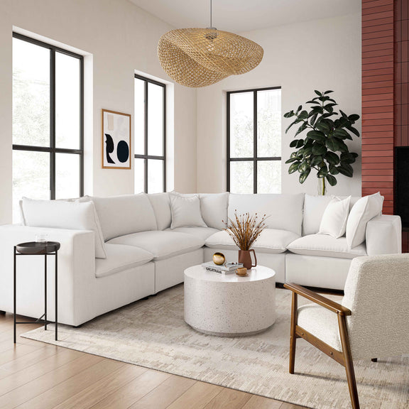 Cali 5 Piece Performance Fabric Modular L Sectional - Image 8