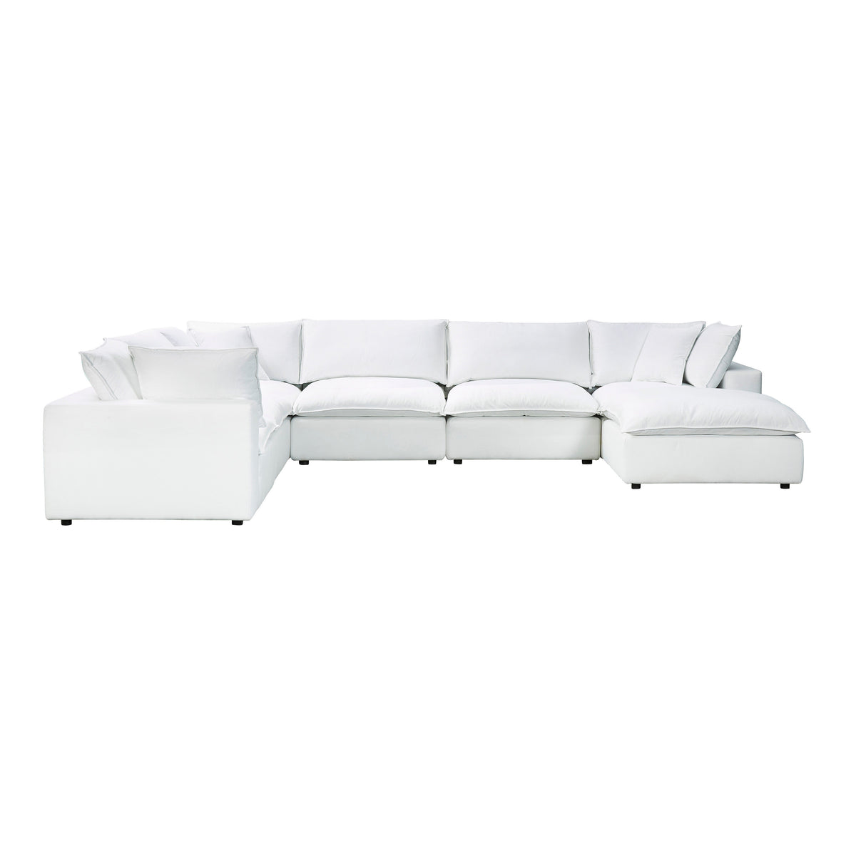 Cali 7 Piece Performance Fabric Modular Large Chaise Sectional - Image 7