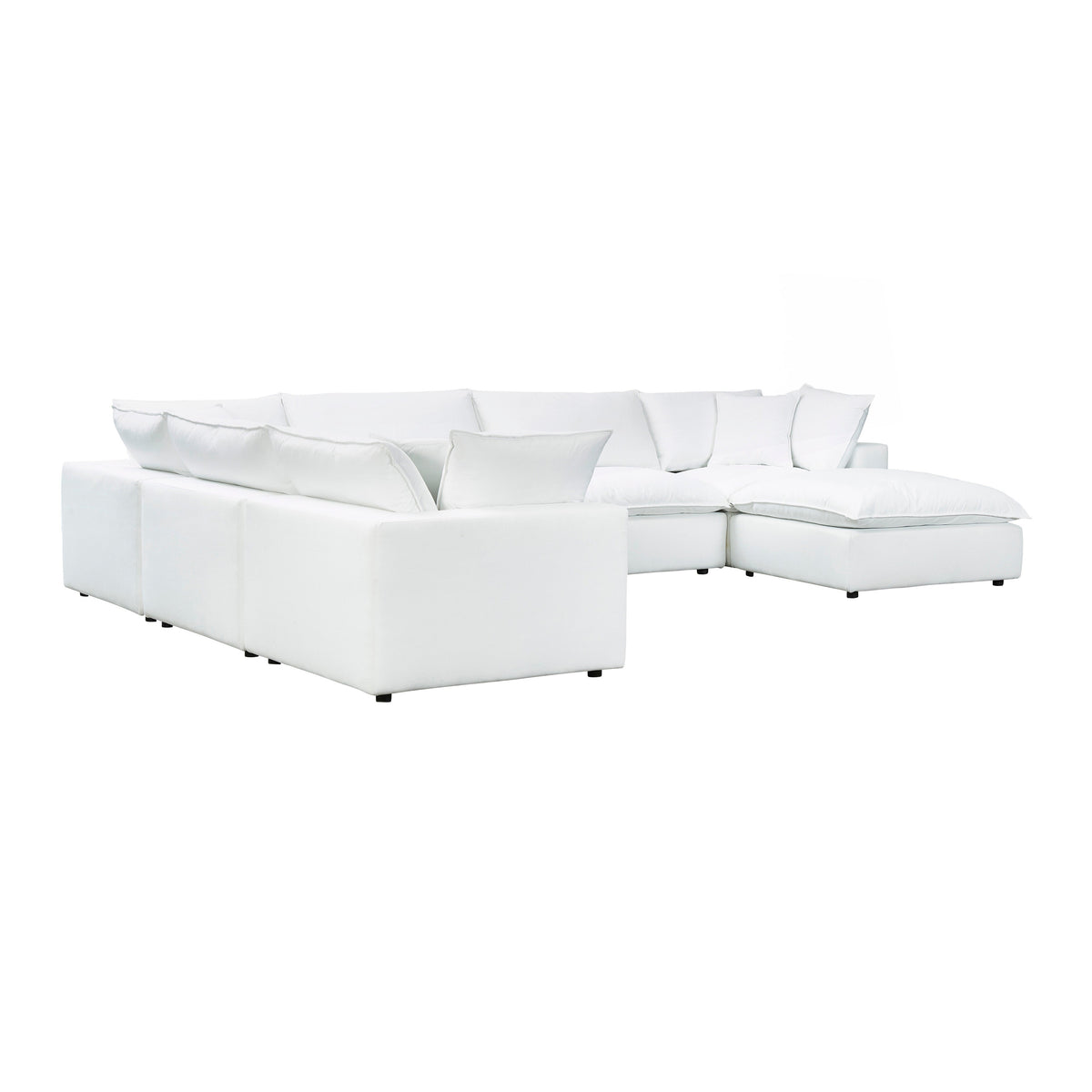 Cali 7 Piece Performance Fabric Modular Large Chaise Sectional - Image 10