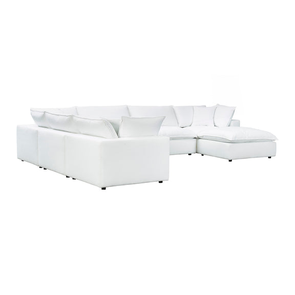 Cali 7 Piece Performance Fabric Modular Large Chaise Sectional - Image 10