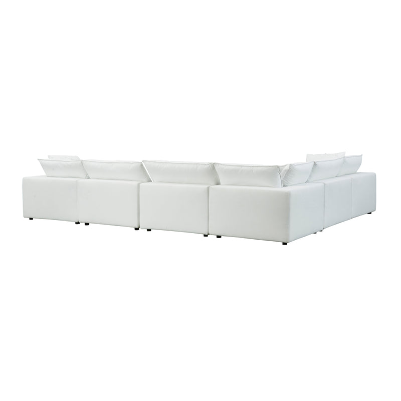 Cali 7 Piece Performance Fabric Modular Large Chaise Sectional - Image 11