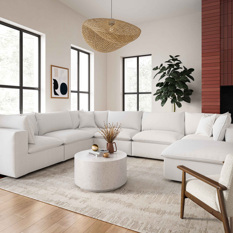 Cali 7 Piece Performance Fabric Modular Large Chaise Sectional - Image 8
