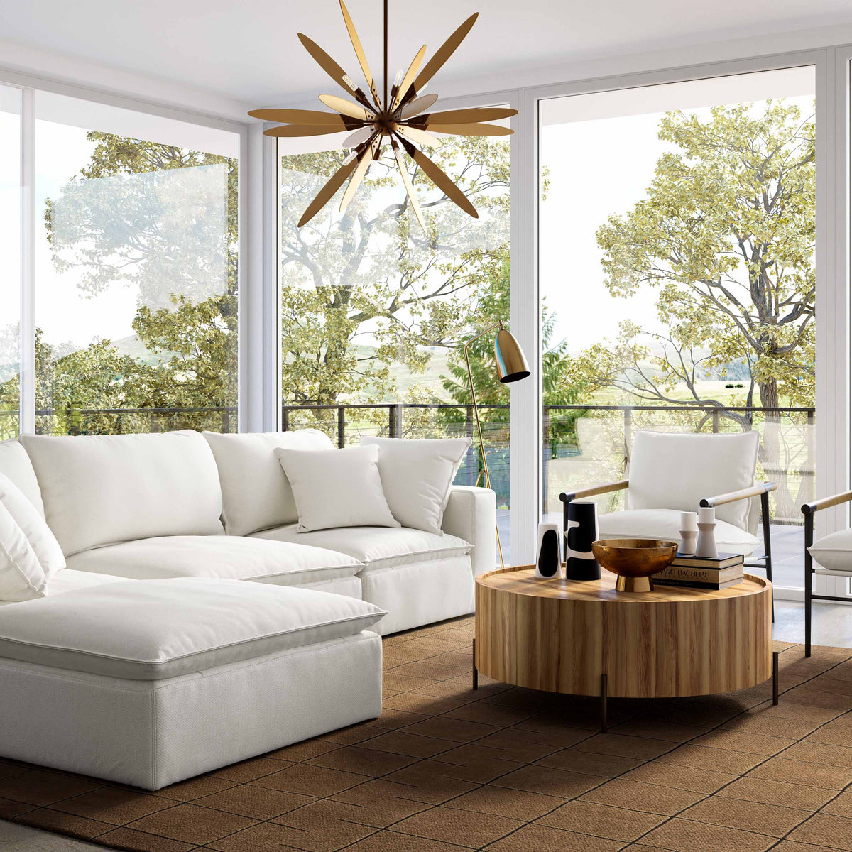 Cali 4 Piece Performance Fabric Modular Sectional - Image 8