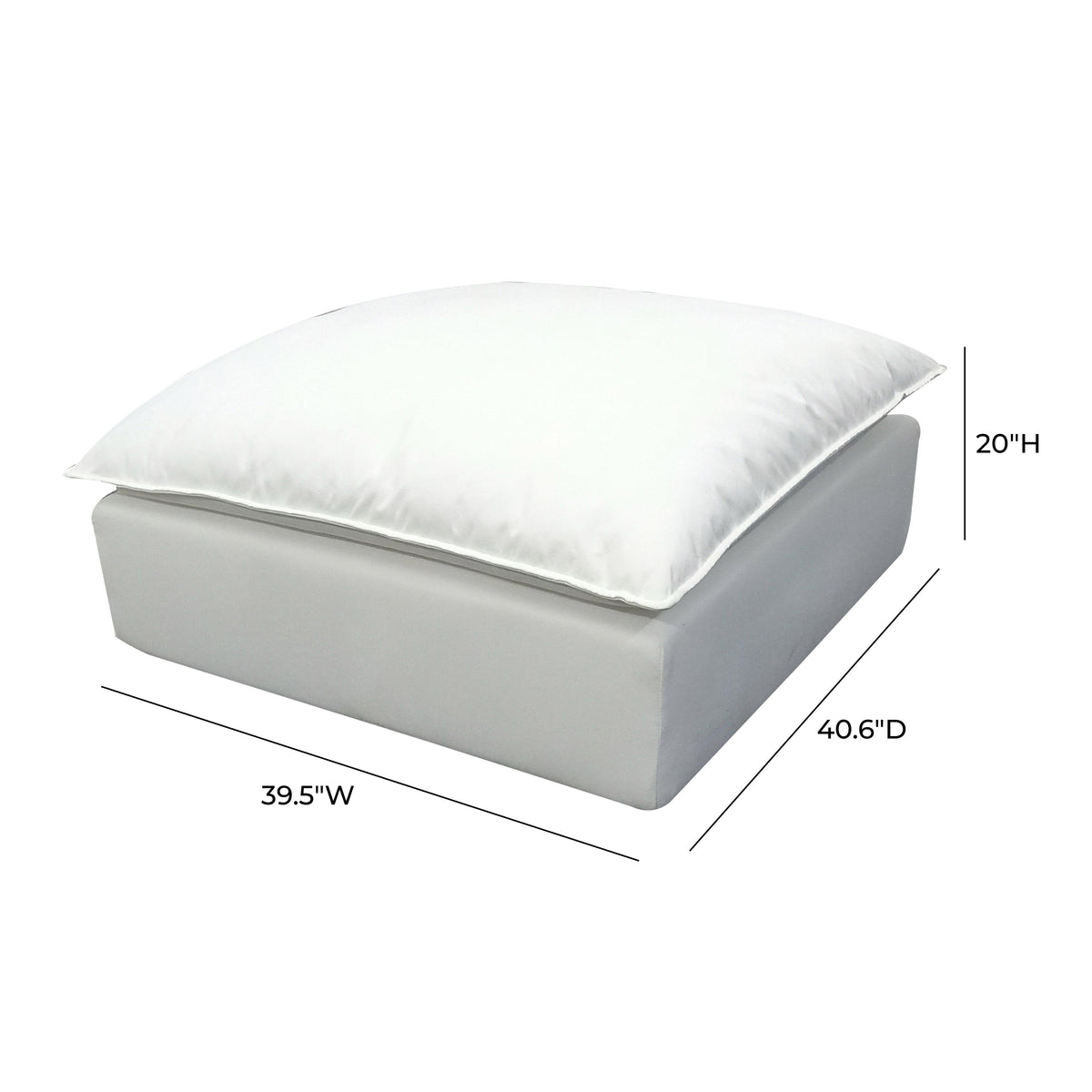 Cali Performance Fabric Ottoman - Image 9