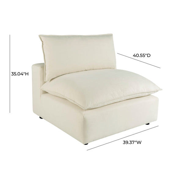 Cali Performance Fabric Modular Armless Chair - Image 23
