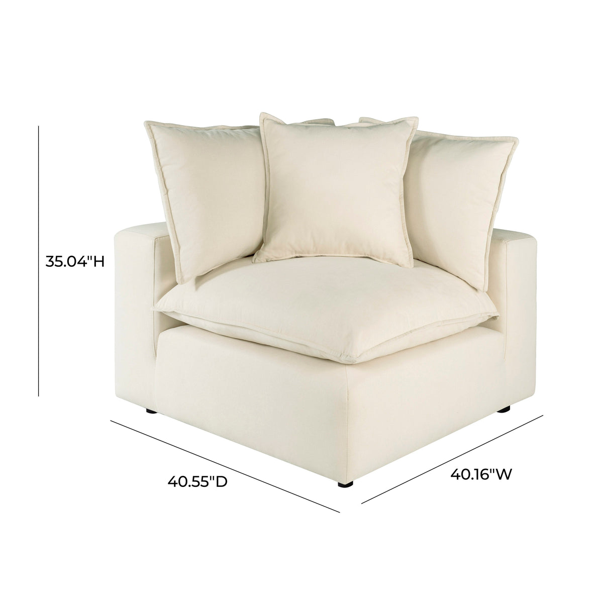 Cali Performance Fabric Modular Corner Chair - Image 22