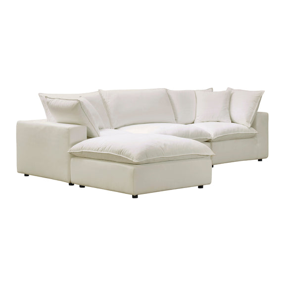 Cali 4 Piece Performance Fabric Modular Sectional - Image 17