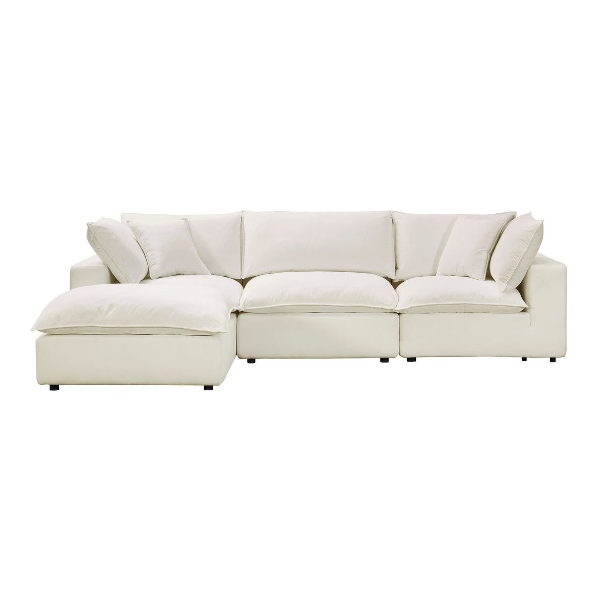 Cali 4 Piece Performance Fabric Modular Sectional - Image 15