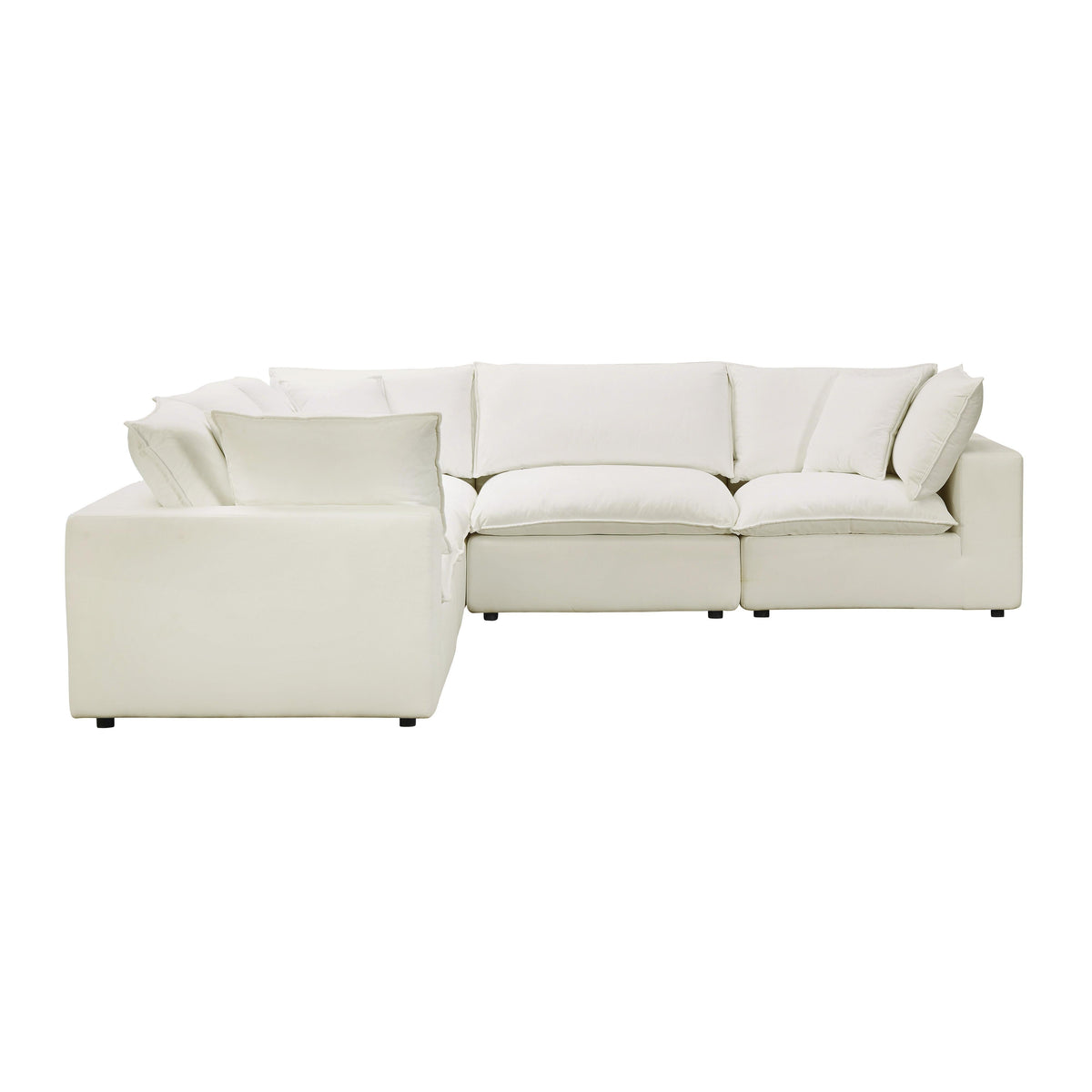 Cali 5 Piece Performance Fabric Modular L Sectional - Image 13
